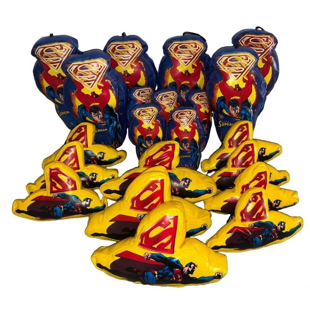 Vintage DC Superman Plush Toy 2006 One Stop Toy Lot Of 21 Party Decor *flaw